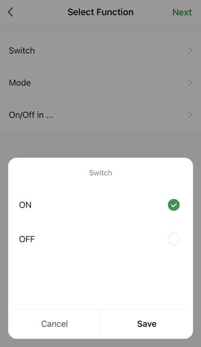 Switch screen